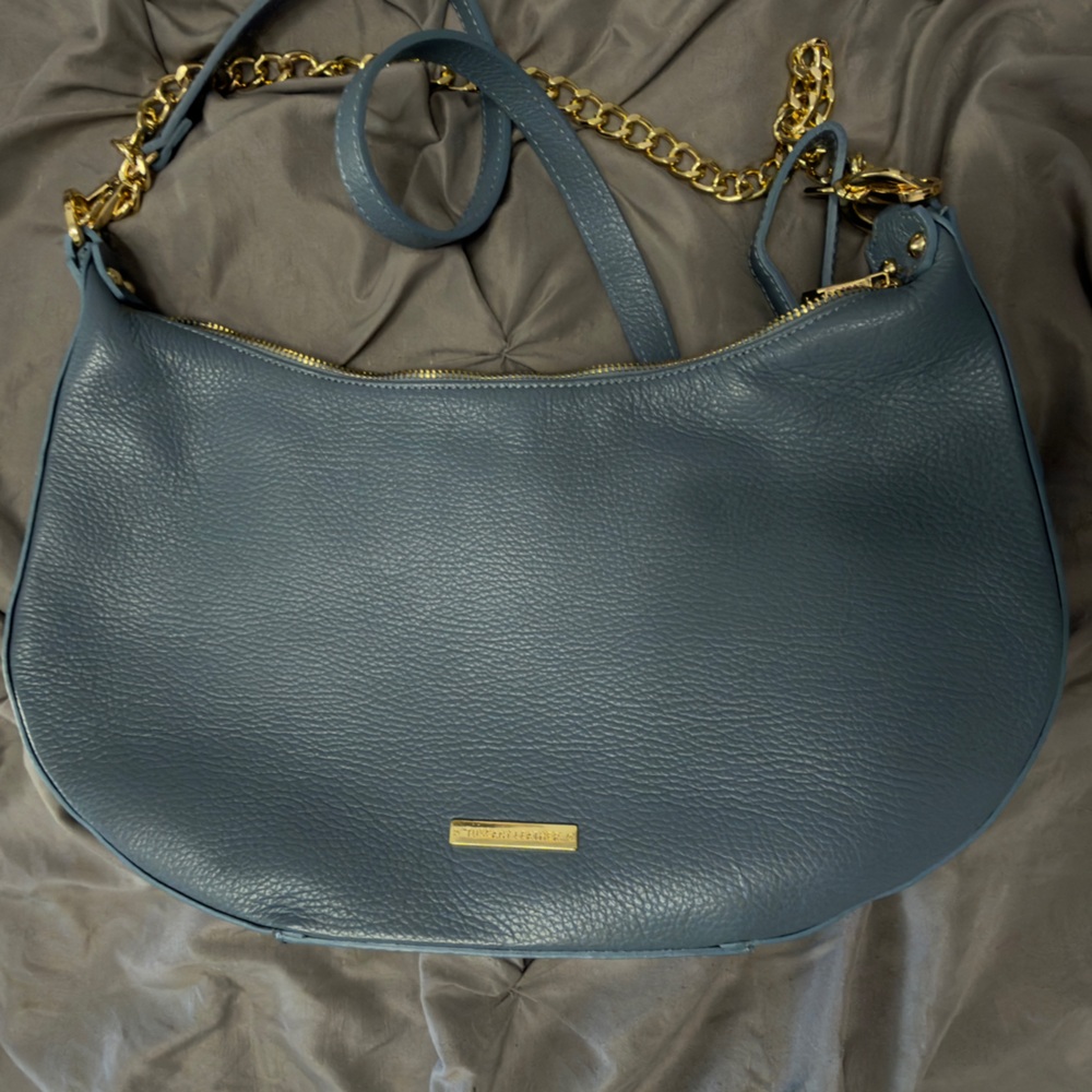 Laura - Tuscany Leather Light Blue Handbag